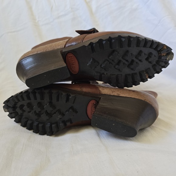 VTG Women's Witchy‎ Pointed Lace Up Leather Booties Sz 7.5 Italy Made Festival - Picture 11 of 14